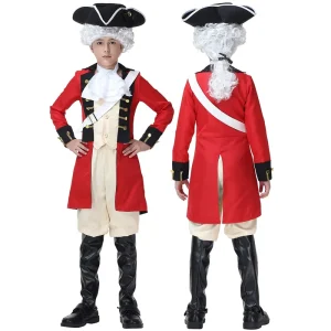 Halloween Party Boy Historical Colonial British Costume MDEC 071