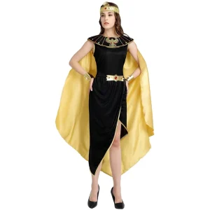 Halloween Party Cosplay Role Play Adult Ancient Pharaoh Costume Women Egyptian Goddess Cleopatra Egypt Theme Party Costume