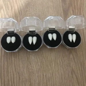 Halloween Party Decorations Solid Glue Adhesive Fangs Dentures Vampire Teeth Prop for Costume