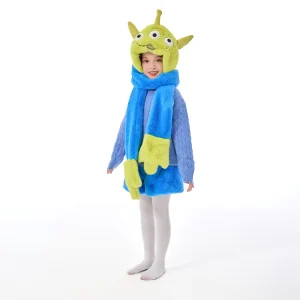 Halloween Princess Cosplay Costume for Girls Family Christmas Animal Pajama Set with Dresses (Polyester)