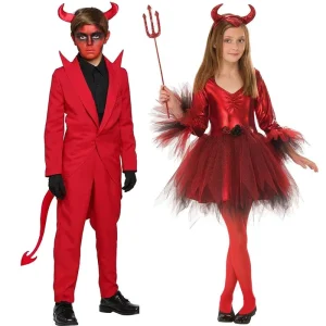 Halloween Red Suit Devil Costume for Boys HOHC-010