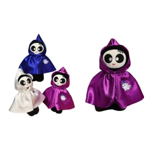 Halloween Teddy Bear Plush Toy with Clothes, Ghost Decoration Pillow