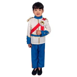 Halloween Theme Party Carnival Role-Play Outfit Child Long Sleeve Top with Pants Boys Prince Cosplay Costume