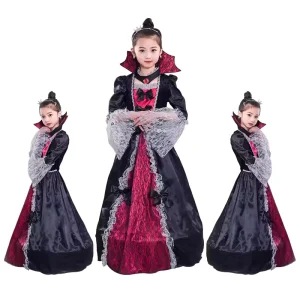 Halloween Vampire Princess Dress and Cloak Costume