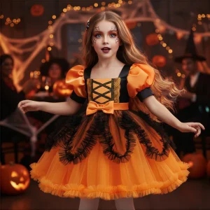 Halloween Witch Role-Playing Costume for Children Cosplay Dress