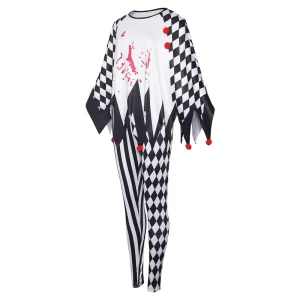 Halloween Witch and Clown Costume Set