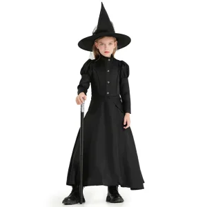 Halloween Wizard Cosplay Kids Deluxe Witch Costume DONG 004