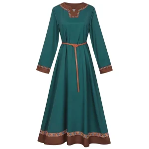 Halloween Women’s Medieval Renaissance Viking Dress Costume WDEC-044