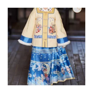 Han Dynasty Immortal Fairy 3-Piece Hanfu Set for Girls Traditional Events