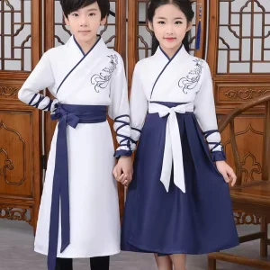 Hanfu Chinese Dance Costume, Traditional Chinese Clothing for Women’s Stage Performance