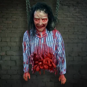 Hanging Life-Size Zombie Corpse Prop for Escape Rooms and Haunted Houses