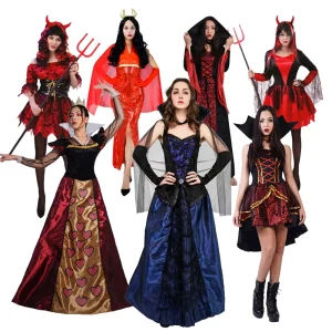 High Quality Fabric Halloween Adult Women’s Vampire Costume