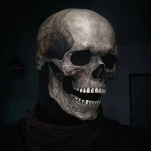 Horror Masquerade Supplies Full Face Adult Mask Halloween Latex Head Scary Mask