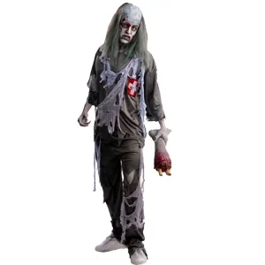 Horror Zombie Halloween Cosplay Costume for Men and Adults