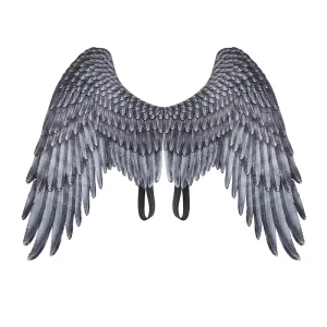 Hot Children’s Angel Wings Carnival Halloween Oversized White and Grey Cosplay Wings Costume Props Accessories