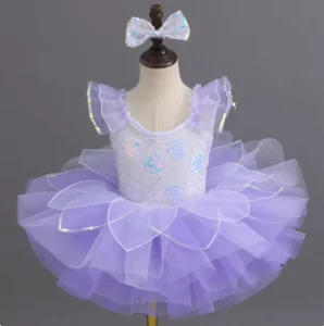 Hot Children’s Ballet Costumes Tulle Tutu Skirt Sequined Kindergarten Dance Performance Girls’ Princess Skirt Dress