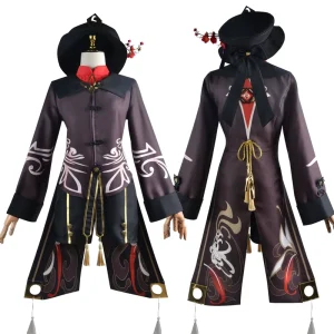 Hot Cos JK Uniform Anime Game Cosplay Halloween Costume Full Set Genshin Impact Hutao Cosplay Costume