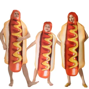Hot Dog Cosplay Jumpsuit Costume for Adults