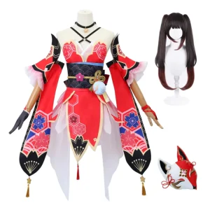 Hot Selling Anime Game Hanabi Character Costume Halloween Party Cosplay Costumes for Performance Polyester High Quality