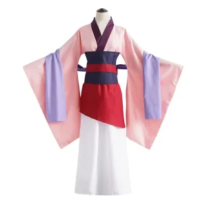 Hua Mulan Anime Cosplay Costume Unisex Hero Dress Hanfu Outfit for Halloween Party