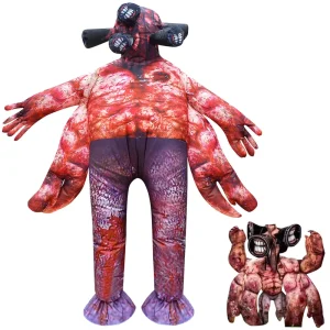 Humanoid Siren Head Mummy Inflatable Costume Men Boys Halloween Cosplay Outfit Party Role Play
