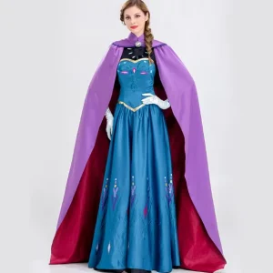 Ice Fairy Princess Performance Cloak Dress