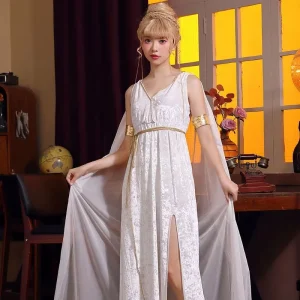 In Stock Goddess Womens Mythology Adult Costume Sexy Halloween Dress