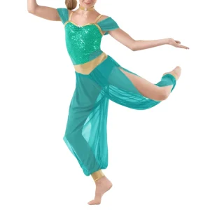 Indian Bollywood Classical Dance Costume for Girls and Women Competition Stage Performance