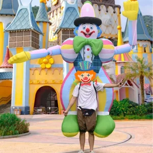 Inflatable Clown Parade Costume Circus Performance Walking Puppet Costume