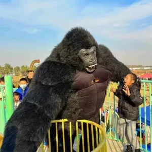 Inflatable Gorilla Mascot Costume, 2/2.6/3m, Customized Anime Cosplay Fursuit for Adults