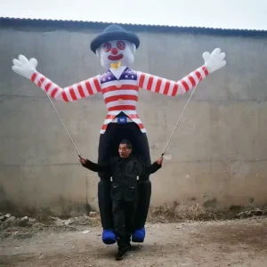 Inflatable Walking Clown Costume for Street Parade Performance