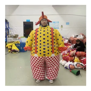 Inflatable Walking Clown Spotty Costume for Circus Performance