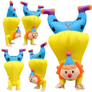 Inverted Clown Inflatable Costume for Halloween Parties and Performances