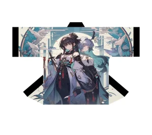 Japanese Anime Happi Coat Dye Sublimation Never fade Kimono Robe Cosplay Anime Haori Kimono