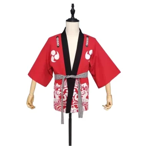 Japanese Happi Coat Custom Polyester Design Traditional Cotton Textile Fabric Kimono Top for Events Performances