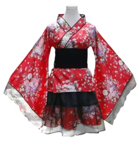Japanese Modified Kimono Dress for Women Bathrobe Summer Cosplay Postume Anime Sexy SweetEcoparty Kawaii Girl Kimono