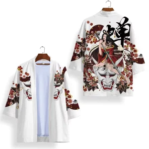 Japanese Retro Harajuku Kimono Men’s and Women’s Casual Cardigan Nightgown Feather Weave