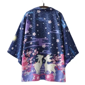 Japanese Style Anime Kimono Haori Beach Women Men Traditional Harajuku Streetwear Samurai Cardigan Costume Yukata Cosplay