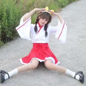 Japanese Super Cute Little Witch Kimono Cosplay Lolita Halloween Costume