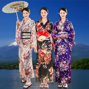 Japanese Traditional Ladies Formal Yukata Anime Cosplay Photography Photo Suit Kimono Stage Performance Costume
