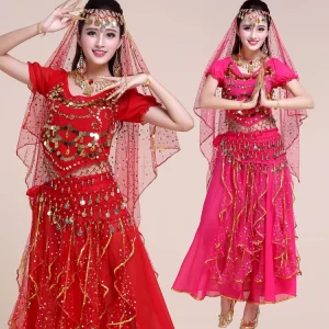 Jh872 Adult Sexy Arabic Belly Dance Suit Women Indian Belly Dancing Costumes Dress for Performance Dress