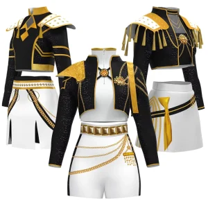 K POP Witch Demon Hunter Kid Style Stage Dance Cosplay Rumi Mirazoi Girl Group Unisex Polyester Costume for Children