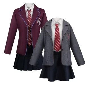 Kid Matilda Musical Cosplay Costume School Girl Dress Uniform Suit RMOV-014
