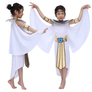 Kids Ancient Egyptian Pharaoh Cleopatra Princess Costume for Cosplay
