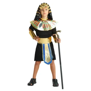 Kids Black Egyptian Pharaoh Prince Jumpsuit Costume