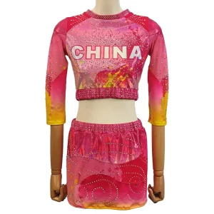 Kids Cheerleading Outfit School Sports Day Team Cheer Costume
