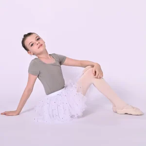 Kids Dance Costumes Professional Girls Sleeveless Ballet Dance Leotards With Skirt 2 Piece Set