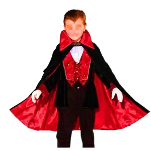 Kids’ Double-Layer Satin Vampire Cape Costume HPC-2321