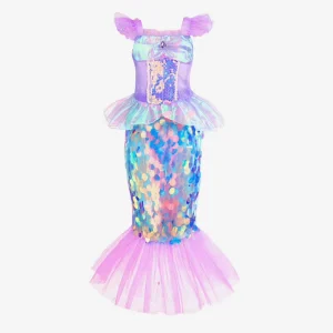 Kids Girl Mermaid Dress Halloween Christmas Children TV Movie Costume Kid Role Play Costumes