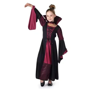 Kids Girls Vampiress Costume Carnival Dress Party Performance Clothing